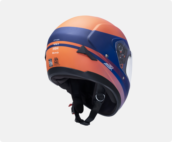 Ather Full Face Helmet - Stark Orange