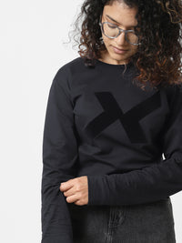 X full sleeves T-shirt Women Front View
